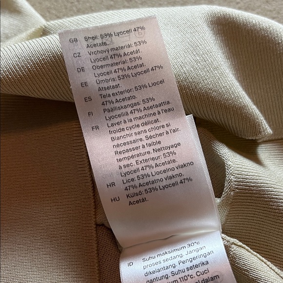 COS Scoop-Neck Knitted Polo Shirt - Stone Beige - Large - Picture 7 of 10